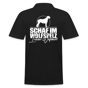 MOUTON EN FOURRURE DE LOUP Chien-loup irlandais Wilsigns - Polo Homme - noir - Dos - Kai (181cm)