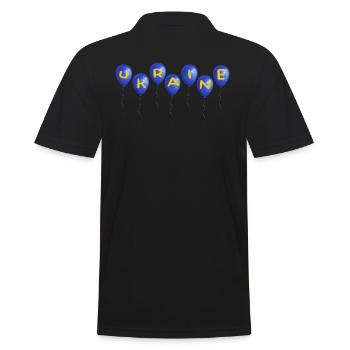 ukraine slava ukraini stand avec ukraine kiev - Polo Homme - noir - Dos - Kai (181cm)