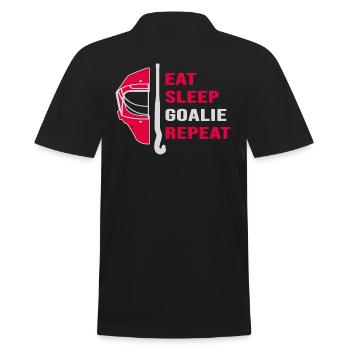 Hockey Feldhockey-Torwart HockeyGoalie Hockeysport - Männer Poloshirt - Schwarz - Hinten - Kai (181cm)