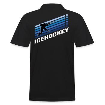 hockey sur glace hockey sur glace sports d’hiver pénalité rondelle - Polo Homme - noir - Dos - Kai (181cm)