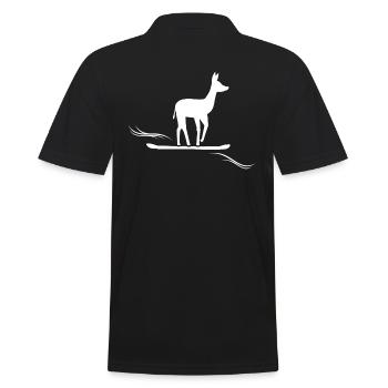 Snowboard « Snowboarder » - Polo Homme - noir - Dos - Kai (181cm)