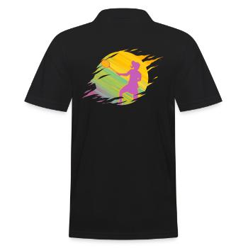Badminton Badminton Badminton Fille - Polo Homme - noir - Dos - Kai (181cm)