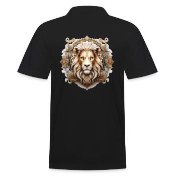 astro Horoscope d’anniversaire signe du zodiaque Lion - Polo Homme - noir - Dos - Kai (181cm)