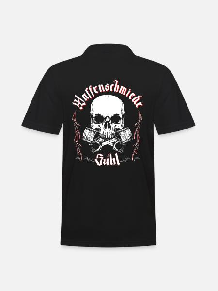Waffenschmiede Simson Suhl - Kolben - Männer Poloshirt - Schwarz