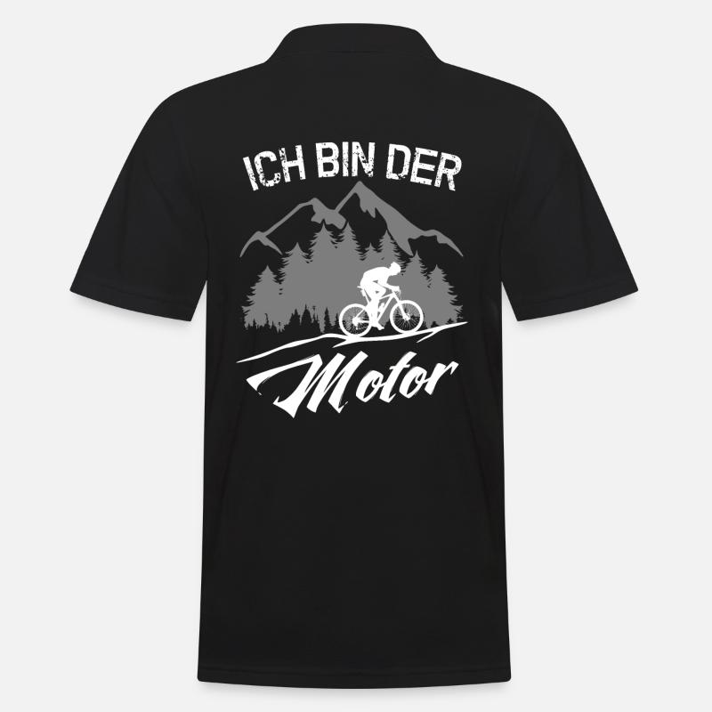 MTB - ICH BIN DER MOTOR - ohne Akku - Männer Poloshirt - Schwarz