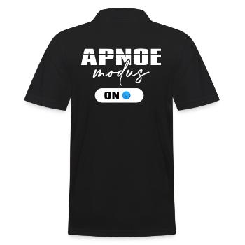 Diver Oxygen Apnea Mode Diving Dive Time - Men's Polo Shirt - black - Back - Kai (181cm)