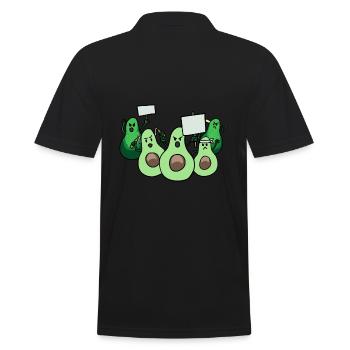 Avocado make a demo fantasy - Men's Polo Shirt - black - Back - Kai (181cm)