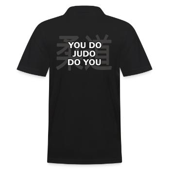 judo hajime judoka dan ceinture noire - Polo Homme - noir - Dos - Kai (181cm)