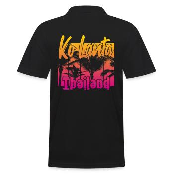 Ko Lanta Thaïlande - Polo Homme - noir - Dos - Kai (181cm)