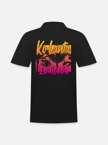 Ko Lanta Thaïlande - Polo Homme - noir