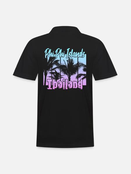 Phi Phi Islands Thailand - Men's Polo Shirt - black