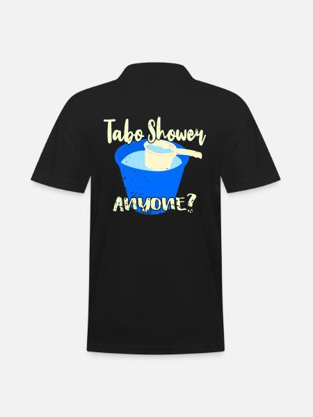 Tabo Shower Anyone? - Men's Polo Shirt - black