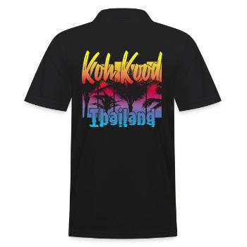 Koh Kood Thailand - Männer Poloshirt - Schwarz - Hinten - Kai (181cm)