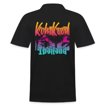 Koh Kood Thailand - Männer Poloshirt - Schwarz - Hinten - Kai (181cm)