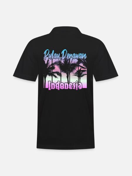 Pulau Derawan Indonésie - Polo Homme - noir