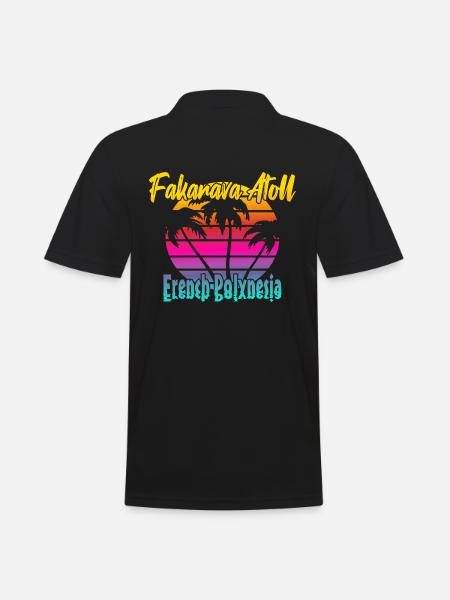 Fakarava Atoll - Men's Polo Shirt - black