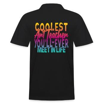 Le professeur d’art le plus cool - Polo Homme - noir - Dos - Kai (181cm)
