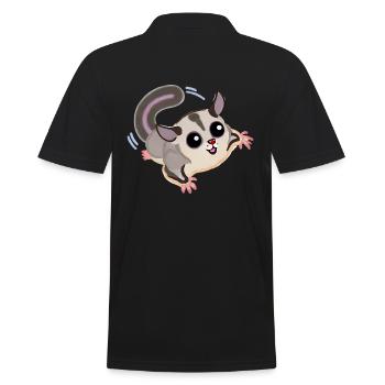 Sugar Glider - Men's Polo Shirt - black - Back - Kai (181cm)