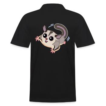 Sugar Glider - Men's Polo Shirt - black - Back - Kai (181cm)