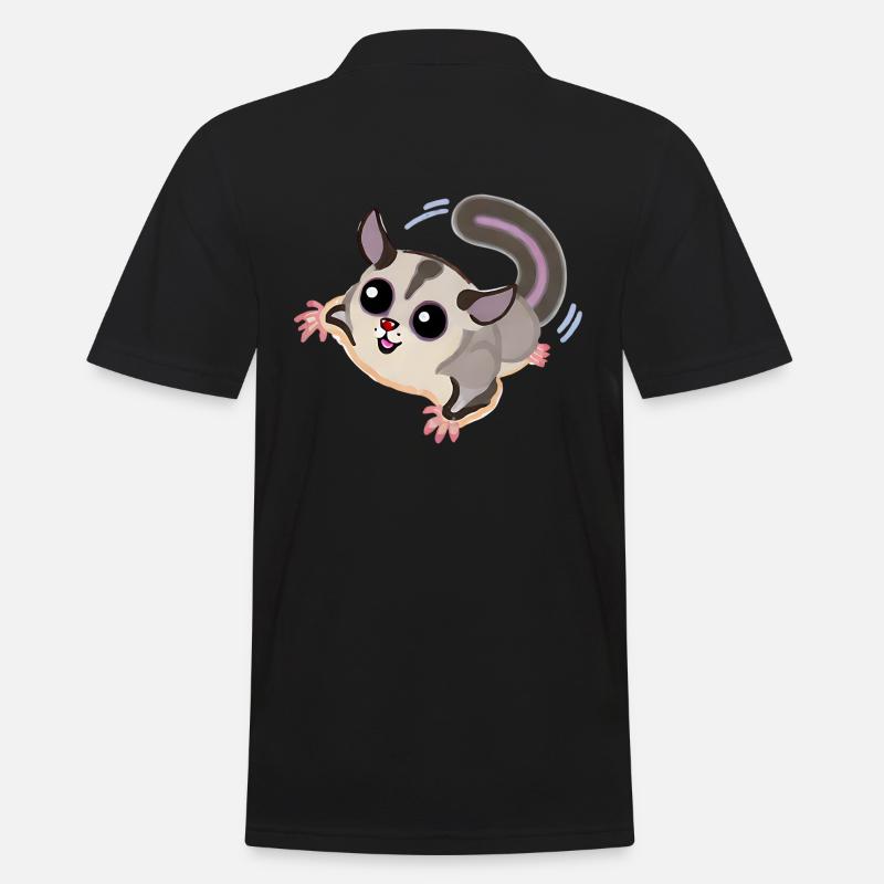 Sugar Glider - Männer Poloshirt - Schwarz