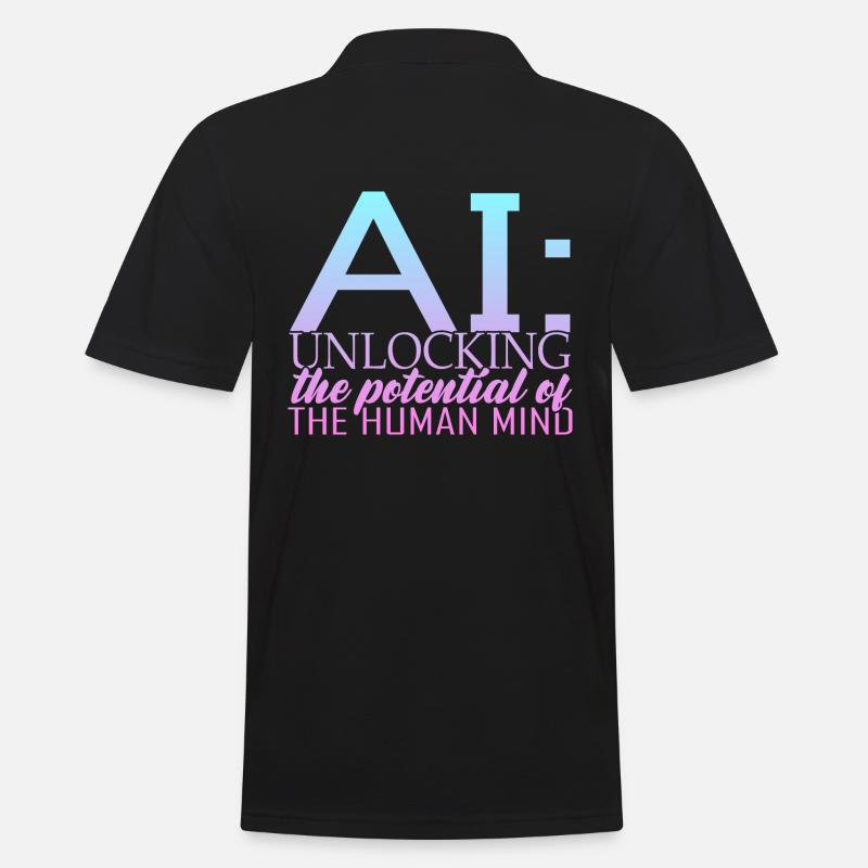 Künstliche Intelligenz Deep Learning - Männer Poloshirt - Schwarz