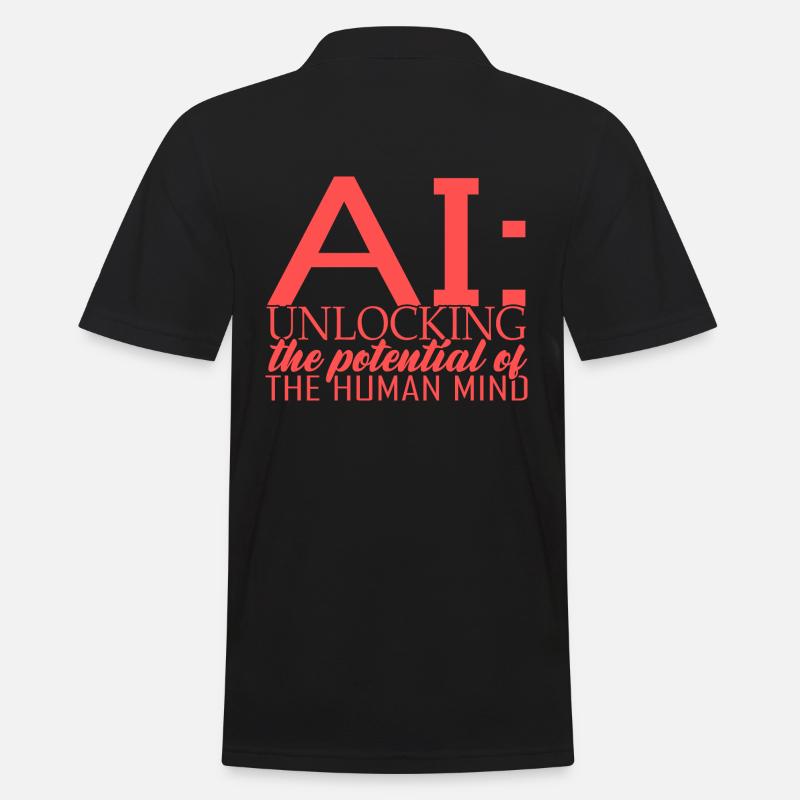 Artificial Intelligence Deep Learning - Men's Polo Shirt - black