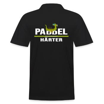 drachenboot chinesisches drachenboot-paddler - Männer Poloshirt - Schwarz - Hinten - Kai (181cm)