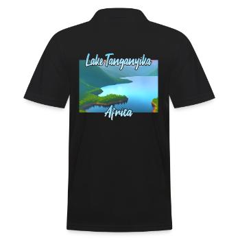 Lac tanganyika - Polo Homme - noir - Dos - Kai (181cm)