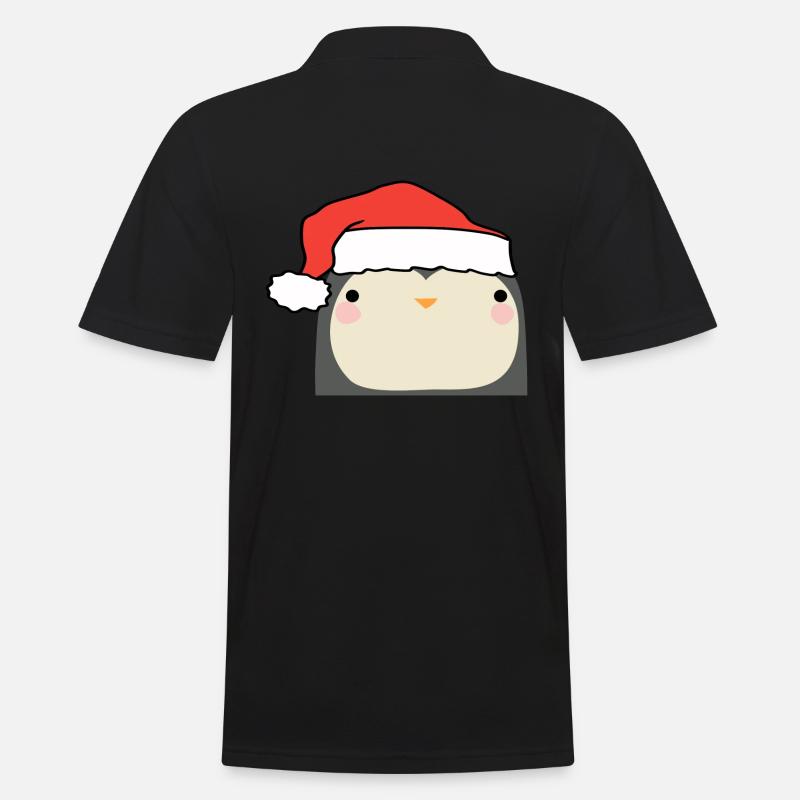 Pingouin de Noël - Polo Homme - noir