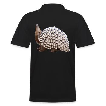 Conception de pangolin mignon - Polo Homme - noir - Dos - Kai (181cm)