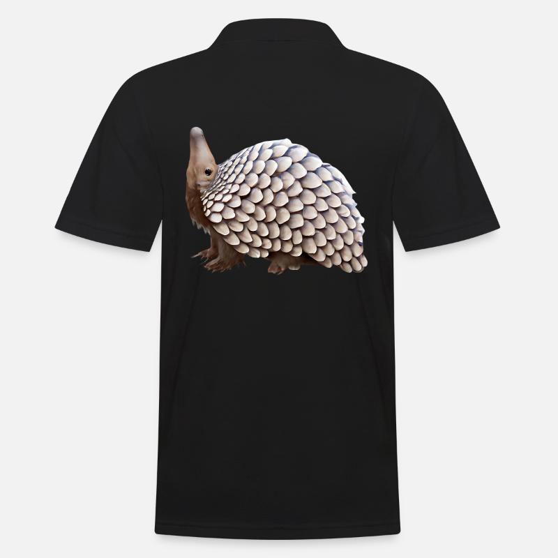 Conception de pangolin mignon - Polo Homme - noir