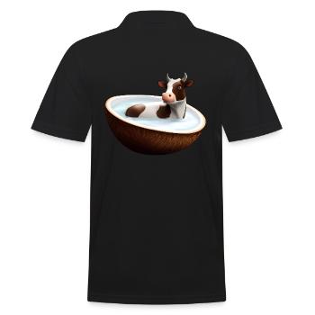 Vache à la noix de - Polo Homme - noir - Dos - Kai (181cm)