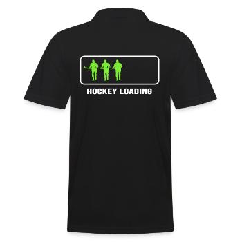 Hockey Field Hockey "Hockey-loading hockey players - Men's Polo Shirt - black - Back - Kai (181cm)