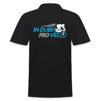 in dubio pro velo - Fahrrad - Männer Poloshirt - Schwarz - Hinten - Kai (181cm)