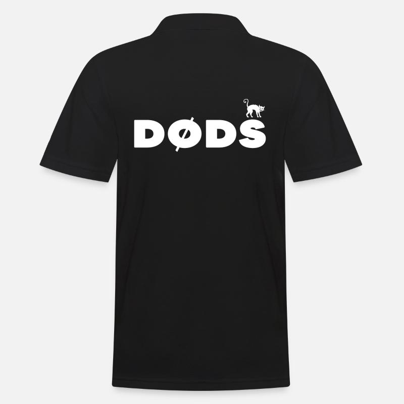 death diving dods mit katze klippenspringen - Männer Poloshirt - Schwarz
