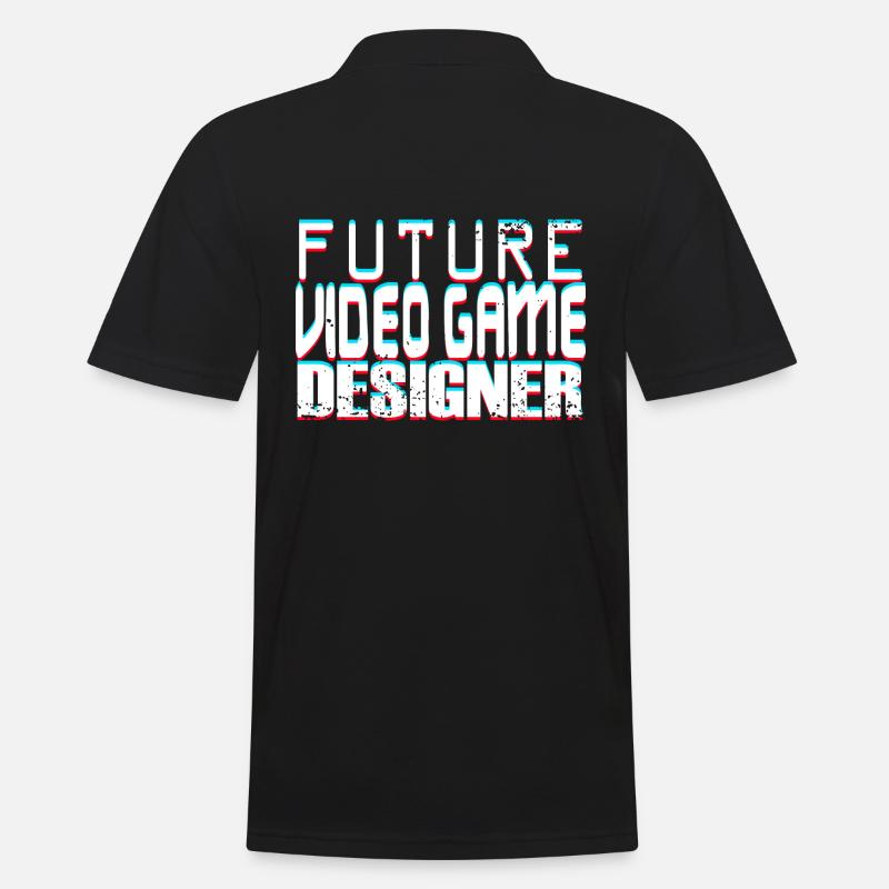 Future Video Game Designer - Männer Poloshirt - Schwarz