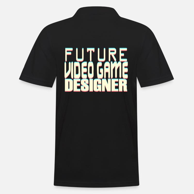 Future Video Game Designer - Männer Poloshirt - Schwarz
