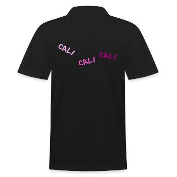 calisthenics gym fit - Men's Polo Shirt - black - Back - Kai (181cm)