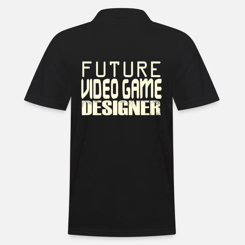 Future Video Game Designer - Männer Poloshirt - Schwarz