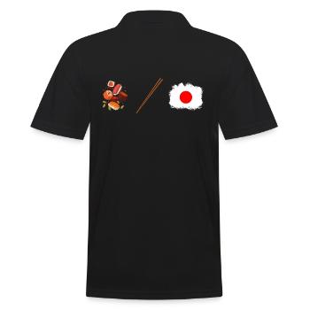 Sushi-Freunde Japan Maki Sushi Sushiya - Männer Poloshirt - Schwarz - Hinten - Kai (181cm)