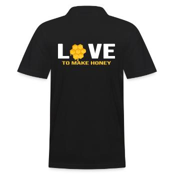 Imker Honigbiene Bienenkönigin Honigdealer - Männer Poloshirt - Schwarz - Hinten - Kai (181cm)