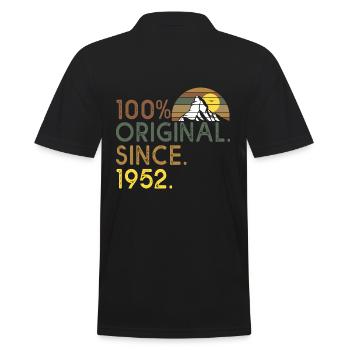 100% original since 1952 anniversary 70 years hike - Men's Polo Shirt - black - Back - Kai (181cm)