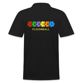 Floorball Unihockey FLOORBALLcolor - Polo Homme - noir - Dos - Kai (181cm)