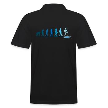 eisbader eisbadsaison kneipp eisbaden eiswasser - Männer Poloshirt - Schwarz - Hinten - Kai (181cm)