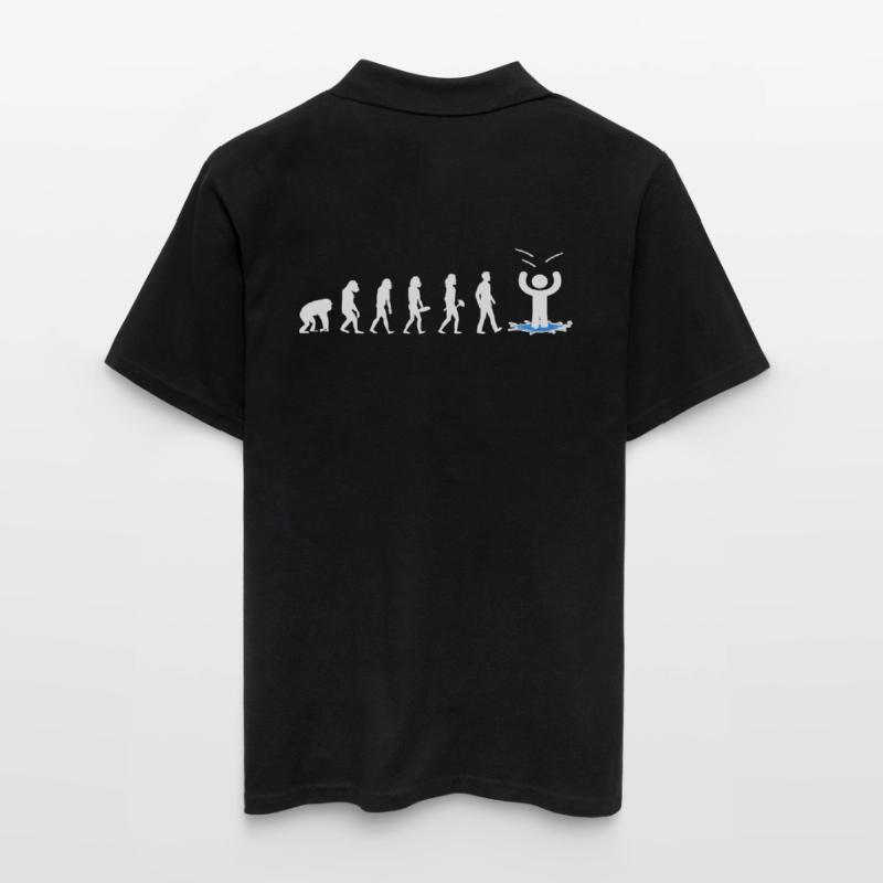 ice bathing ice cold ice bath evolution kneipp ice hole Men's Polo Shirt