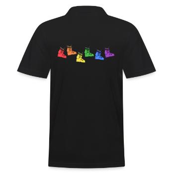 Snowboard « LGBT-Snowboarder-Hardboots » - Polo Homme - noir - Dos - Kai (181cm)