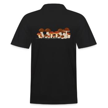 Connaisseur de champignons Saison des champignons Cèpes cueilleurs de champignons - Polo Homme - noir - Dos - Kai (181cm)