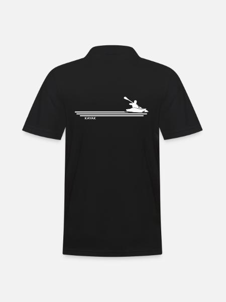 Kayaker "River Calling Kayak" - Men's Polo Shirt - black