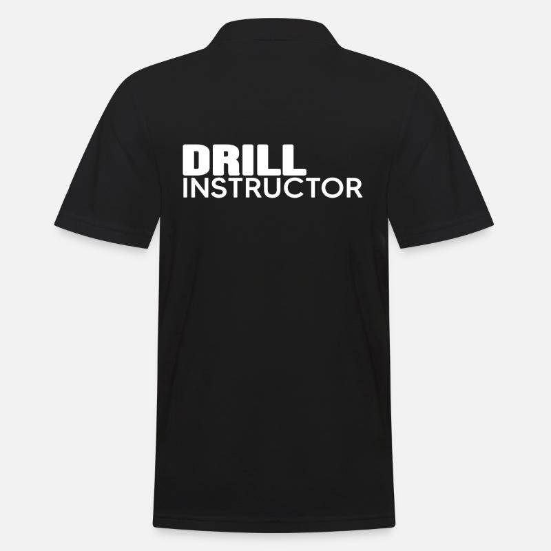 Ausbilder "drill-instructor" Coach - Männer Poloshirt - Schwarz