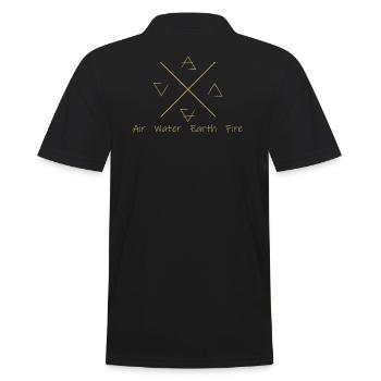 Elements - Männer Poloshirt - Schwarz - Hinten - Kai (181cm)